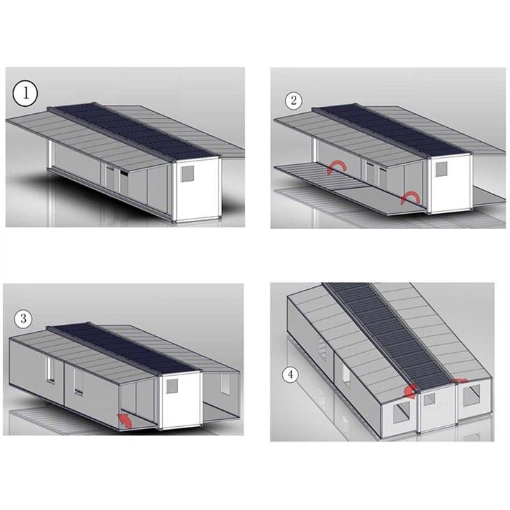 Three bedroom Expandable container house installation